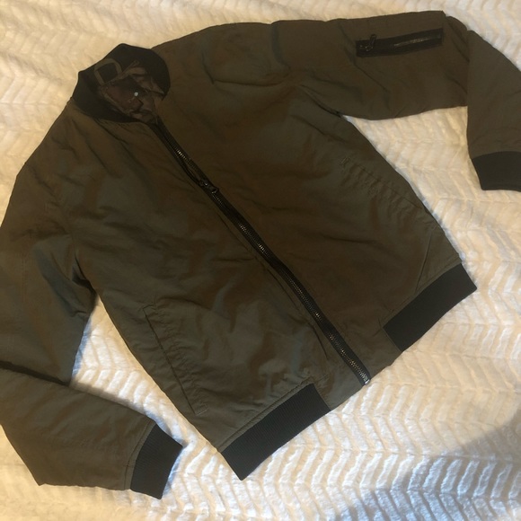 Free People Other - Men’s designer army green bomber jacket